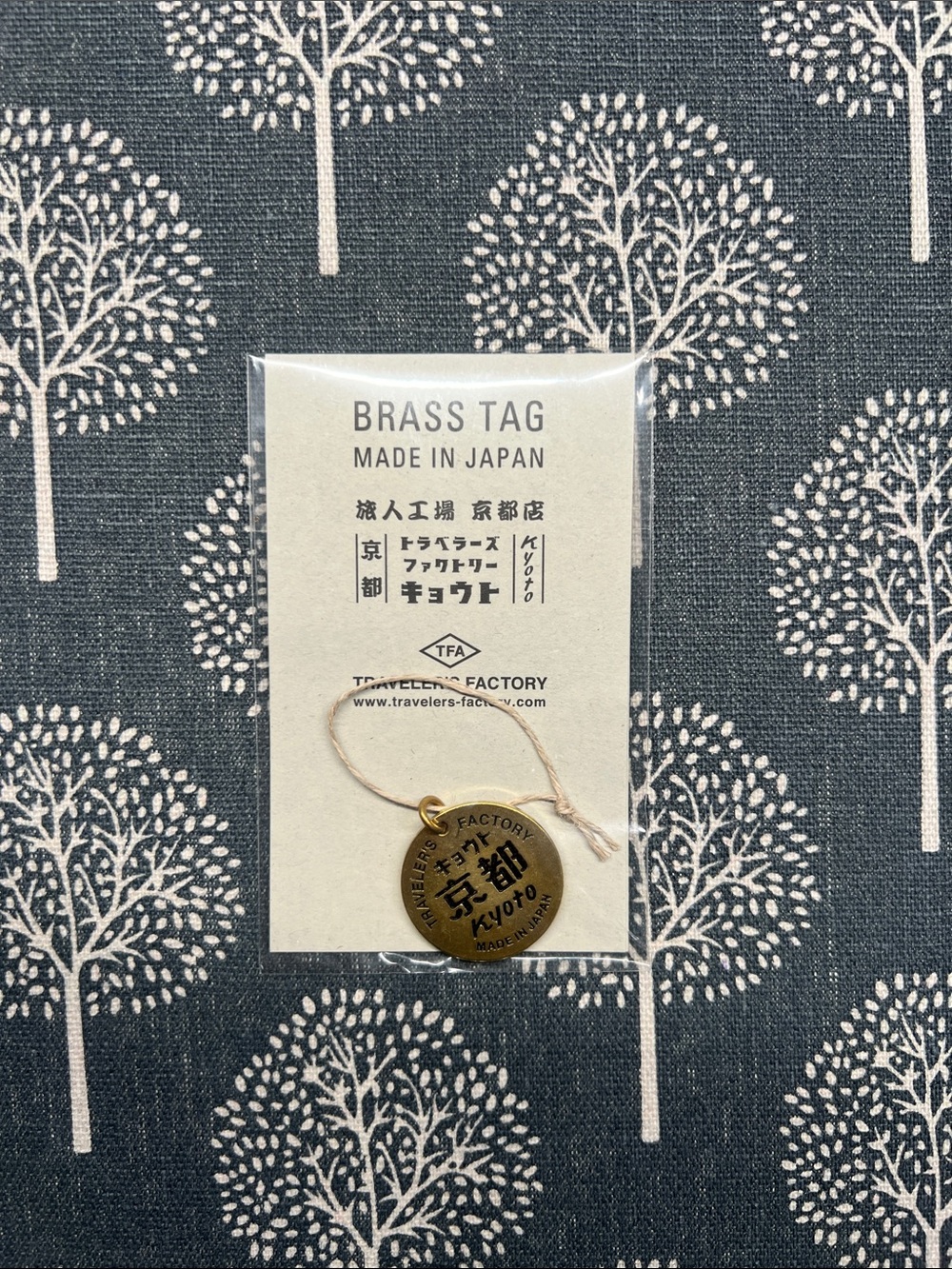 Traveler's Factory Brass Tag - Gold Kyoto